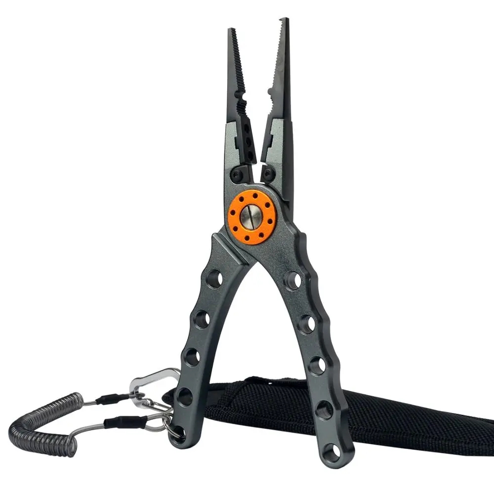 Fishing Line Cutter - ตกปลาคีมตัดสายมัลติฟังก์ชั่น Knot อลูมิเนียมกรรไกร Hook Remover 150g