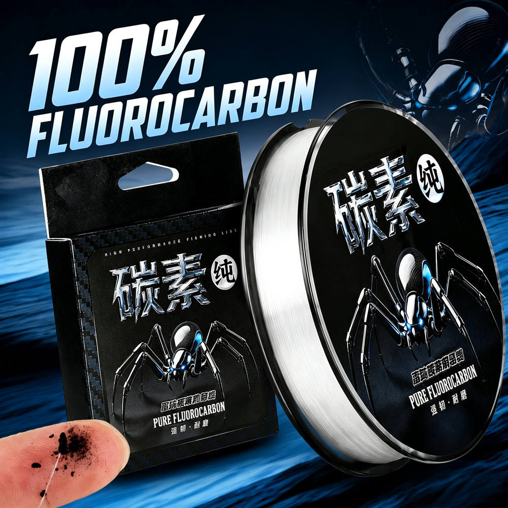 Fluorocarbon Line - สายเบ็ดตกปลา Thornsline 100% คาร์บอนไฟเบอร์ 100 เมตร