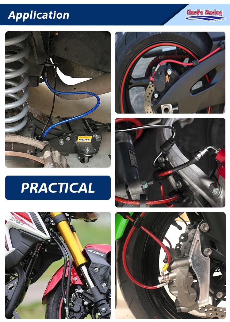 สายเบรกมอเตอร์ไซค์ AN3 PTFE ขน - Braided Line บทวิจารณ์และราคา