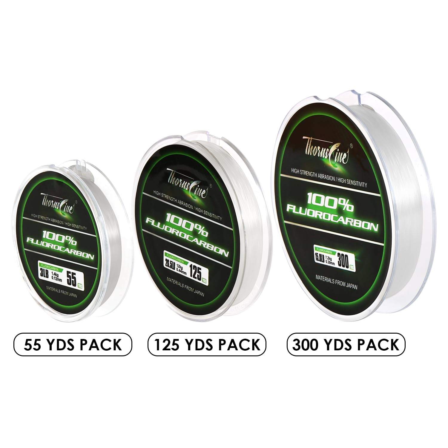 สายตกปลา ThornsLine 100% ฟลูออ - Fluorocarbon Line บทวิจารณ์และราคา