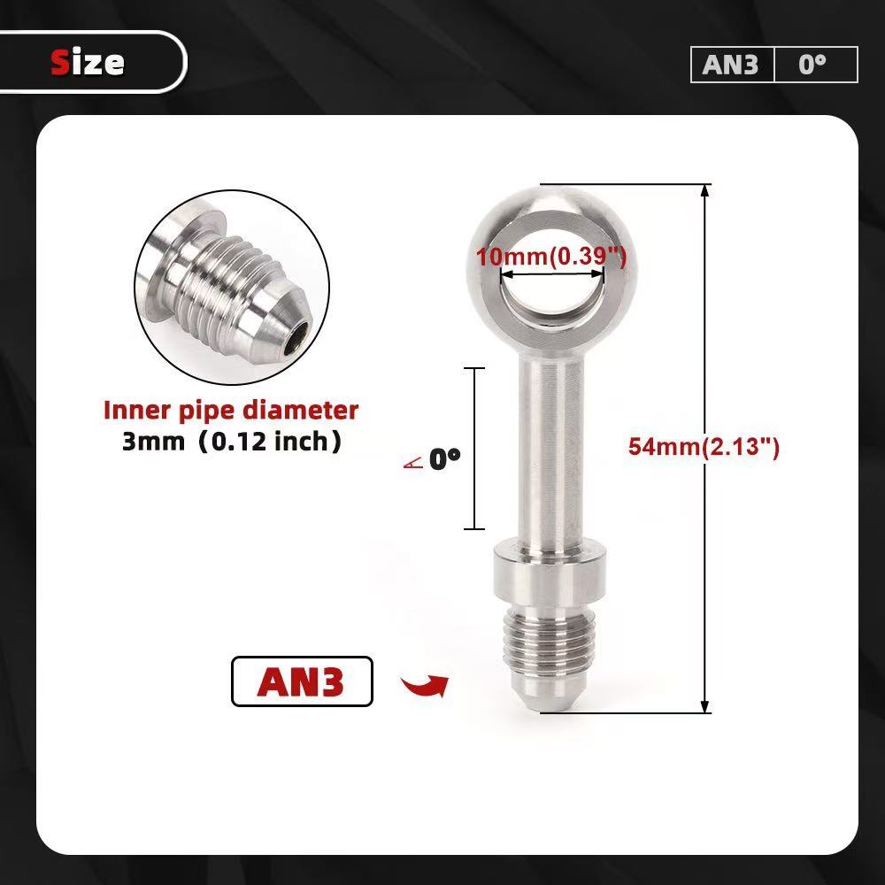 สายเบรกมอเตอร์ไซค์ AN3 สแตนเลส - Braided Line บทวิจารณ์และราคา