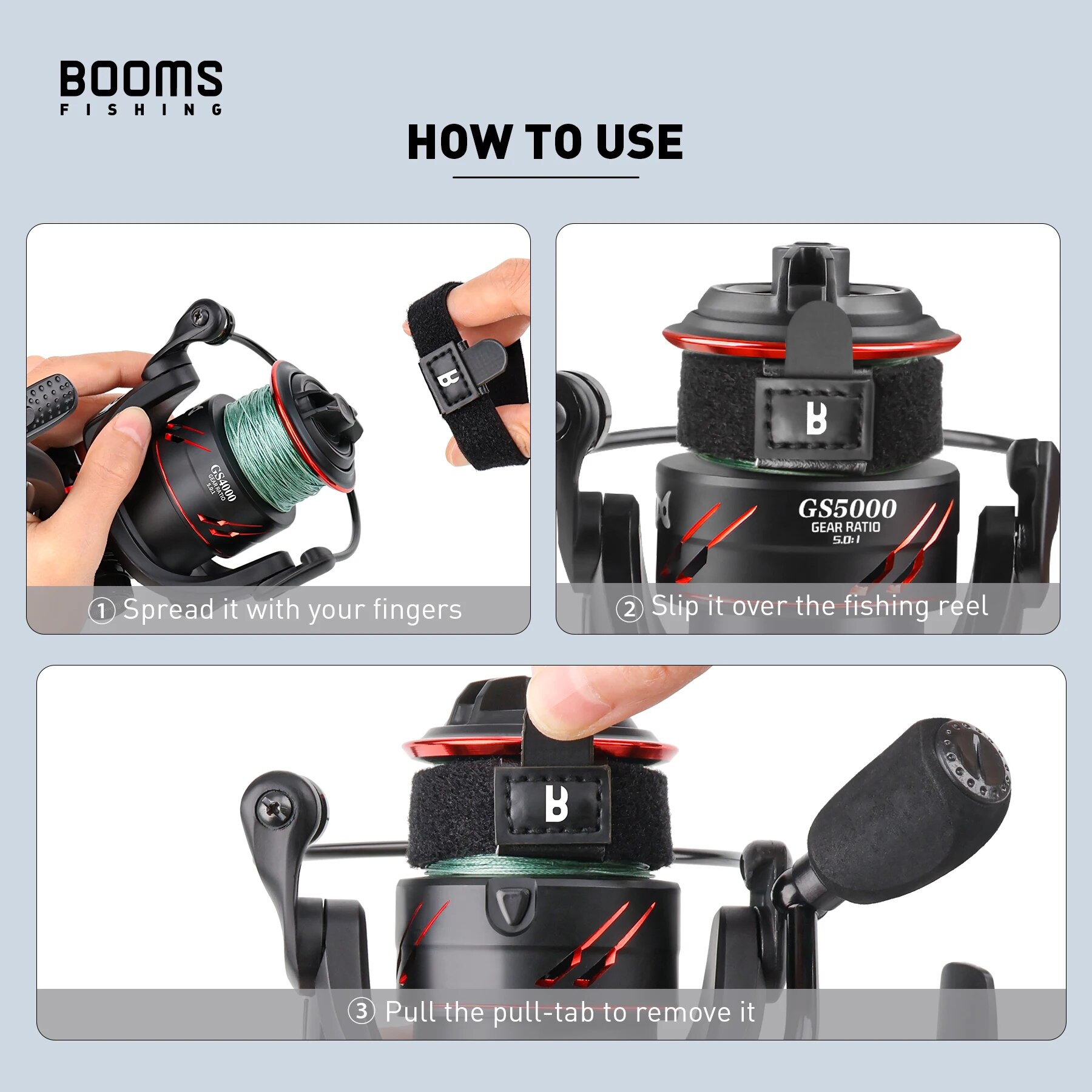 Booms SB1ตกปลา4ชิ้นรอกสปินนิ่ง - Fishing Line Spool บทวิจารณ์และราคา